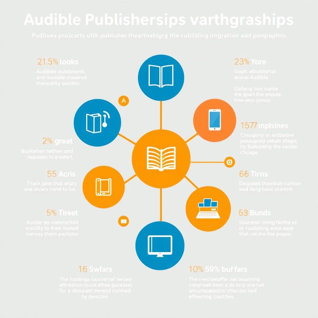 Visual explanation of publisher partnerships with Audible