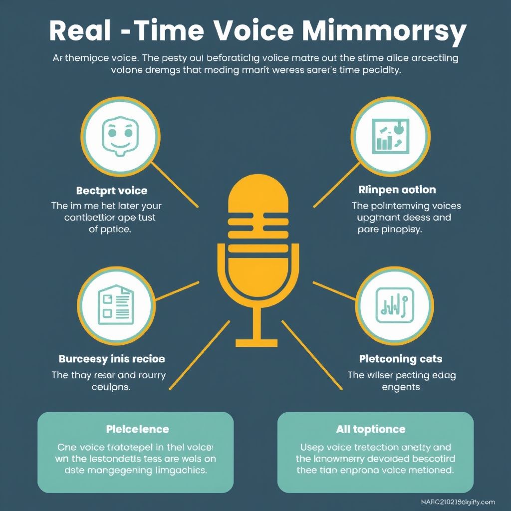 Visual explanation of real-time voice mimicry AI