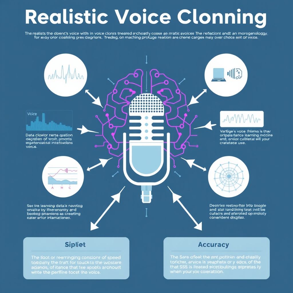Visual explanation of realistic voice cloning for education