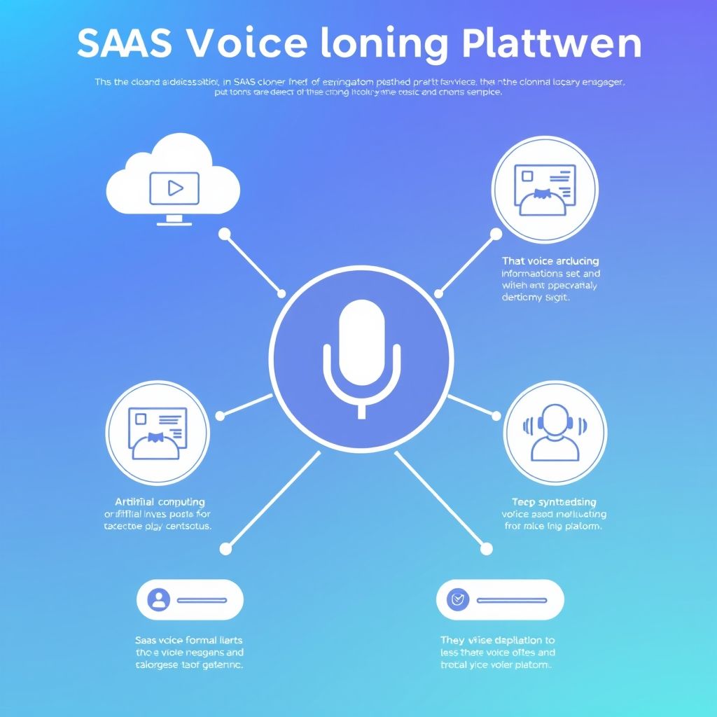 Visual explanation of SaaS voice clone platform