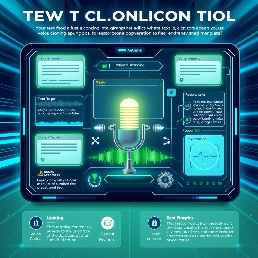 Visual explanation of text driven voice cloning tool