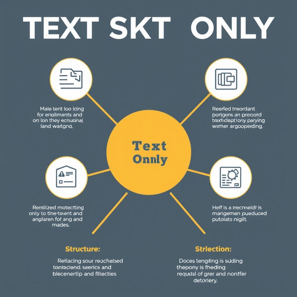 Infographic showing effective structure for text-only tutorials