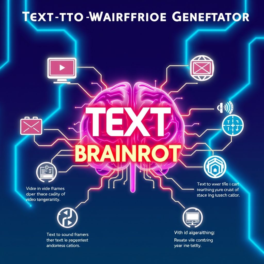 Visual explanation of text to brainrot video generator