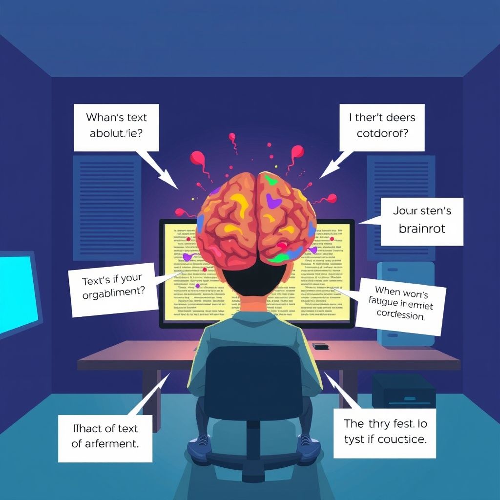 Visual explanation of text to brainrot video