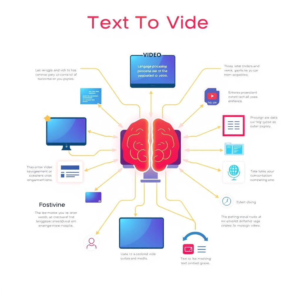 Visual explanation of text to video artificial intelligence