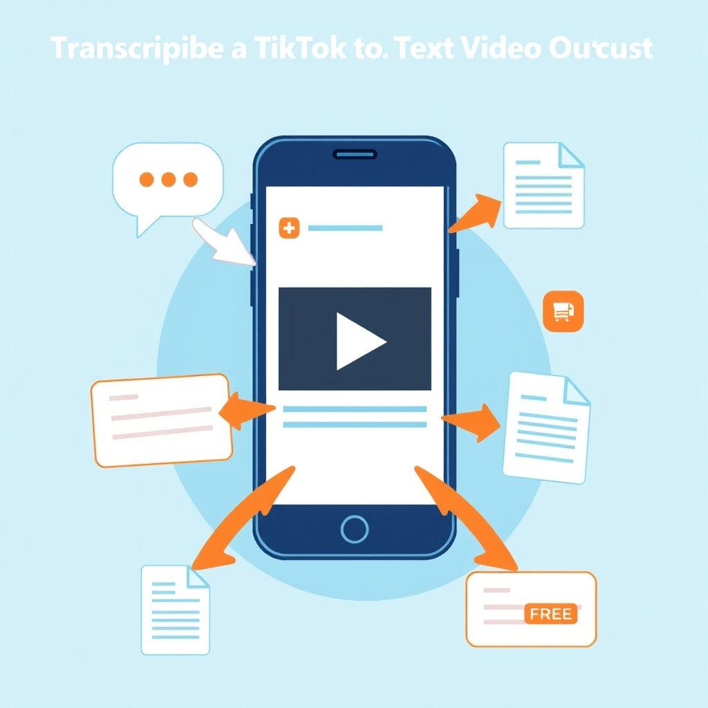 Visual explanation of transcribe tiktok video to text free