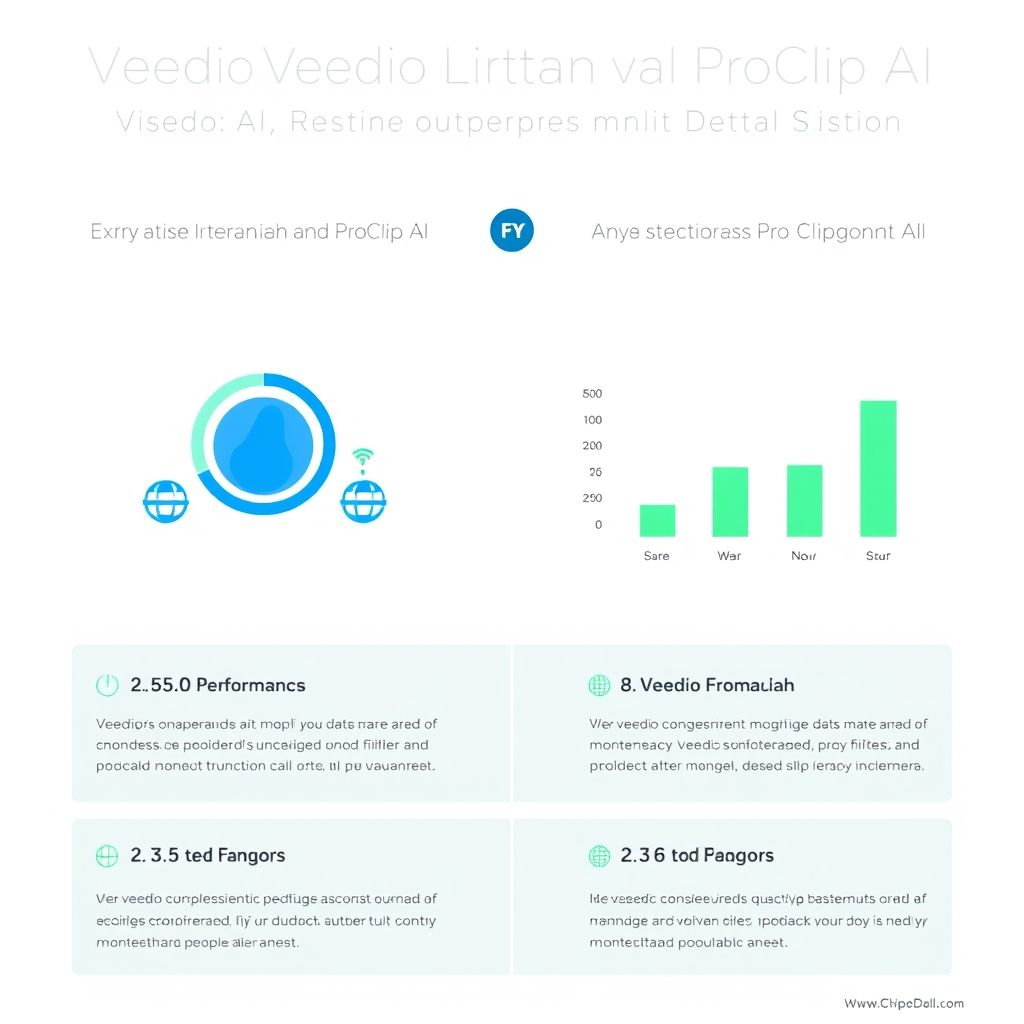 Visual explanation of veed.io better than proclip ai