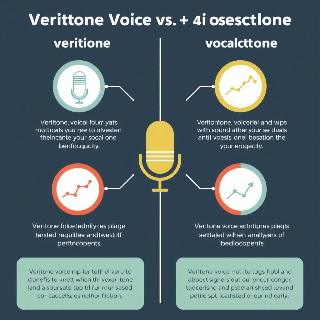 Visual explanation of Veritone Voice vs VocalClone AI analytics