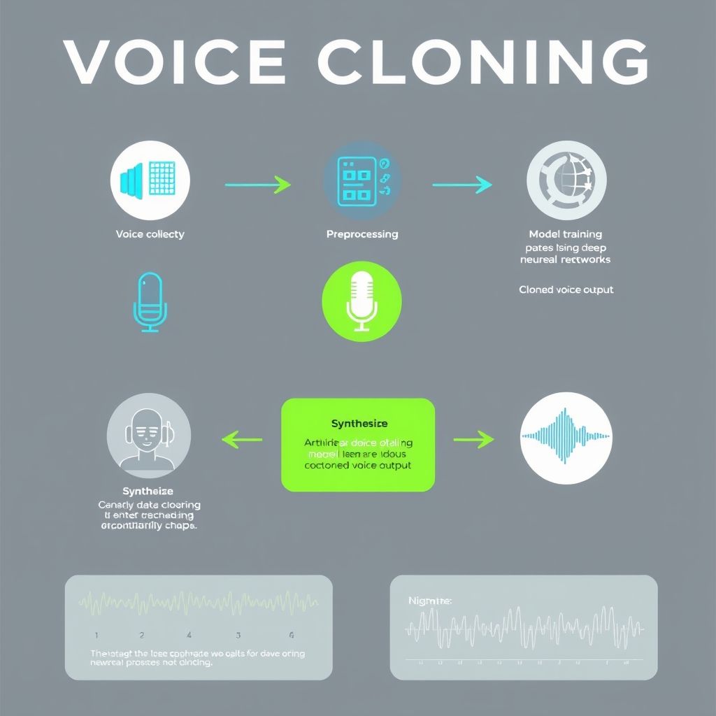 Visual explanation of voice cloning process