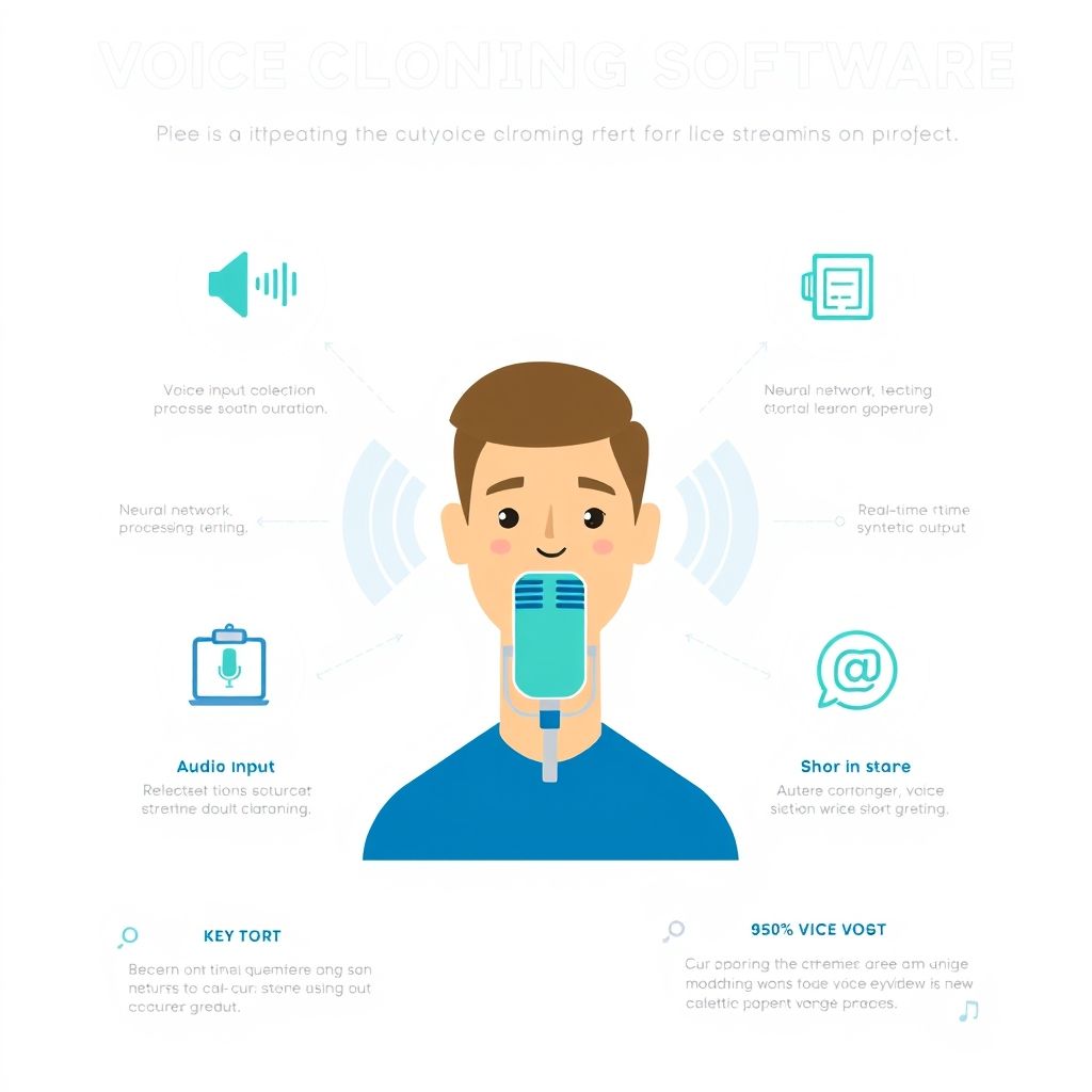 Visual explanation of voice cloning software for streaming