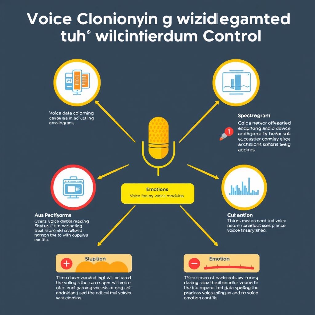 Visual explanation of voice cloning with emotion control