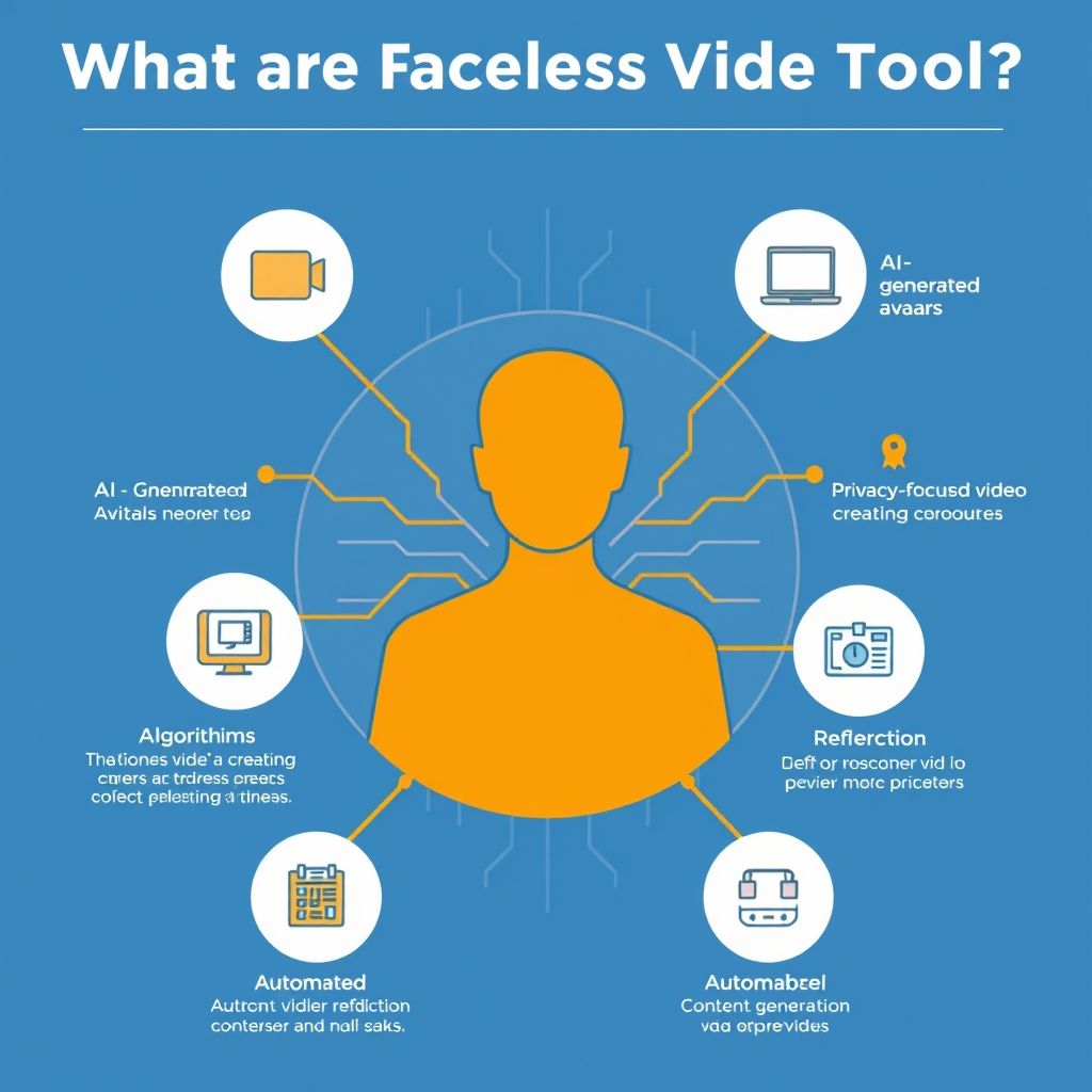 Visual explanation of What are faceless video AI tools