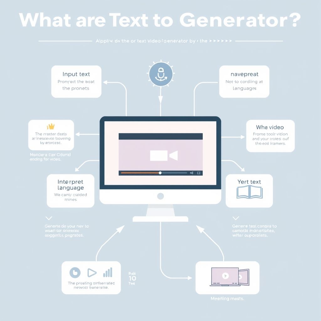 Visual explanation of What are text to video AI generators