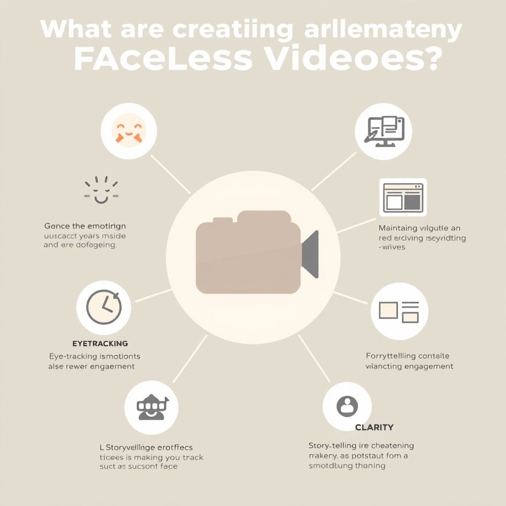 Visual explanation of What are the challenges in creating faceless videos