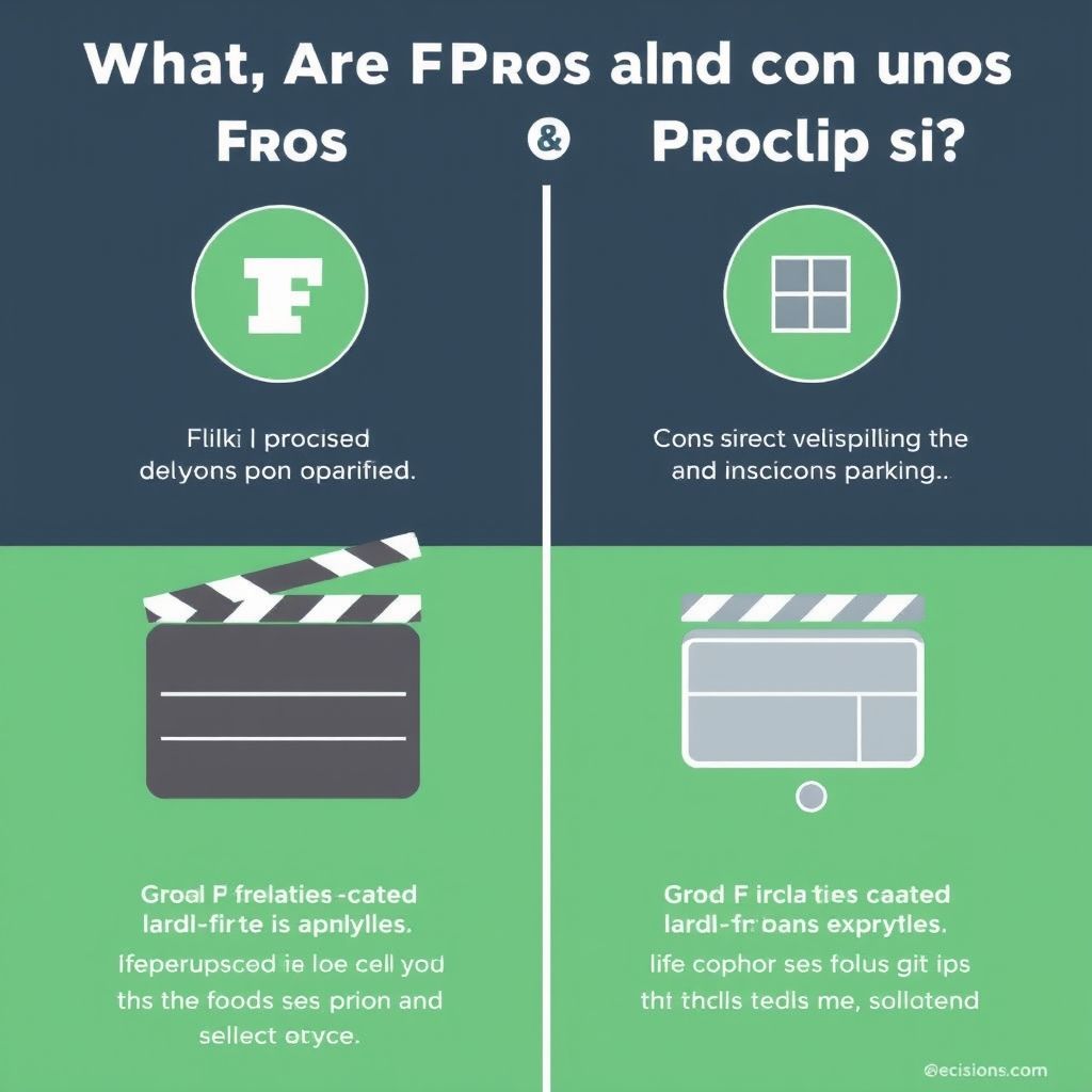 Visual explanation of What are the pros and cons of using Fliki versus ProClip Ai