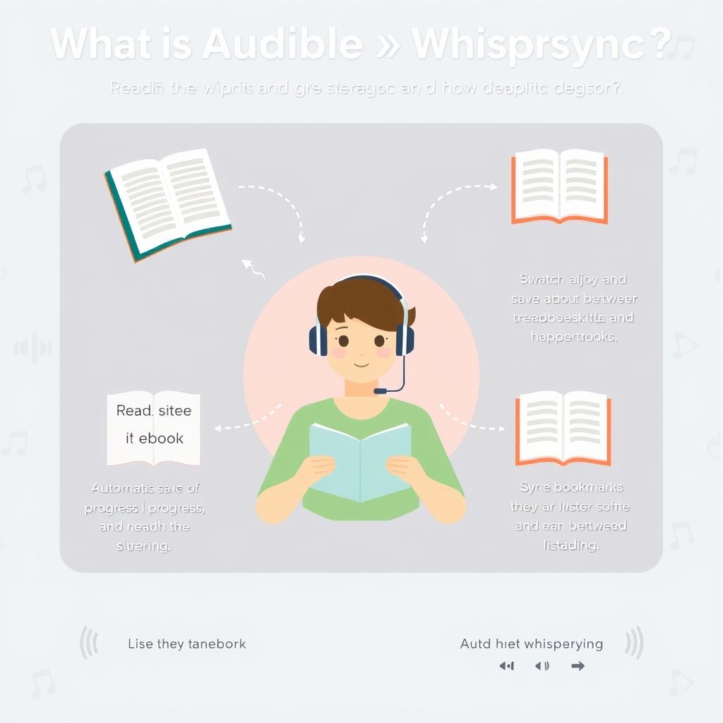 Visual explanation of what is audible whispersync and how does it work