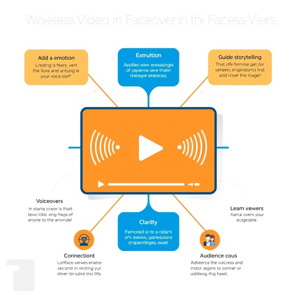 Visual explanation of What is the role of voiceovers in faceless videos