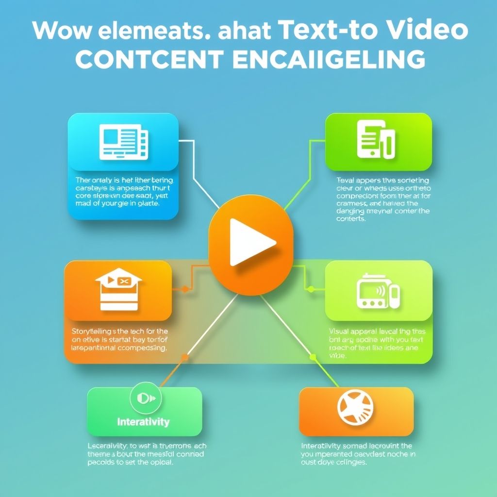 Visual explanation of What makes text to video content engaging