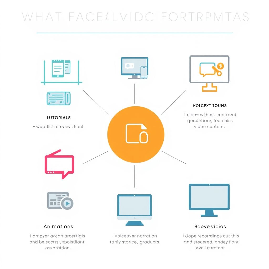 Visual explanation of What types of content suit faceless video formats