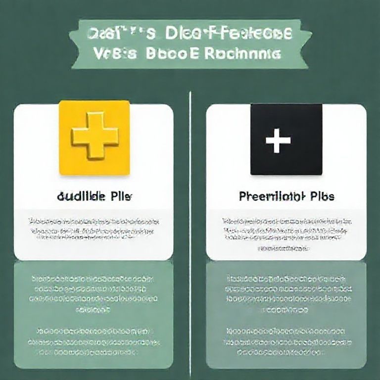 Visual explanation of what's the difference between audible plus and premium plus