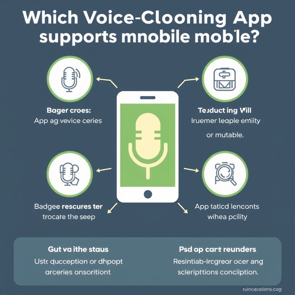 Visual explanation of Which voice cloning app supports mobile