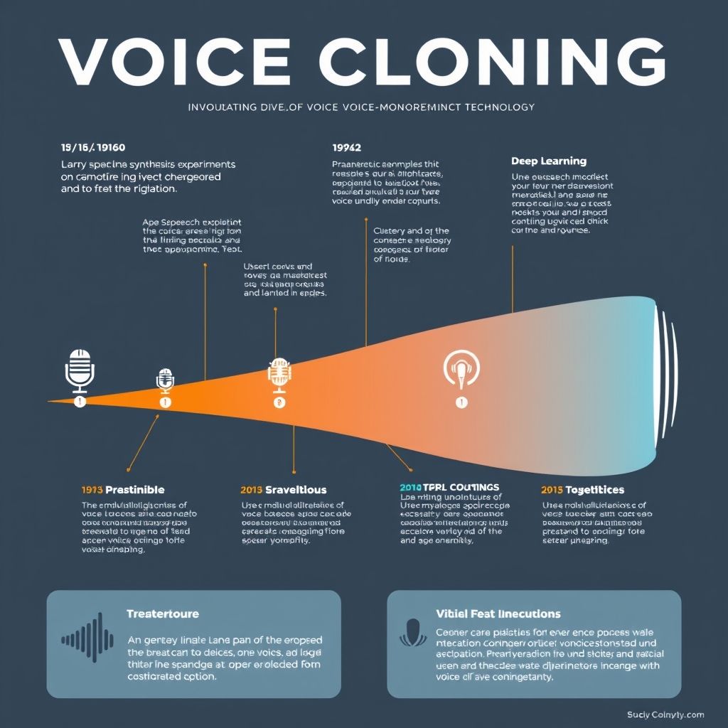 Timeline of voice cloning technology evolution