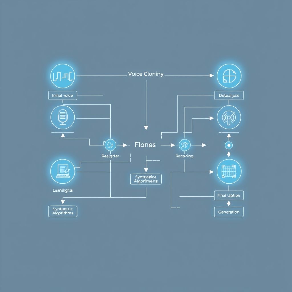 Voice cloning process flowchart
