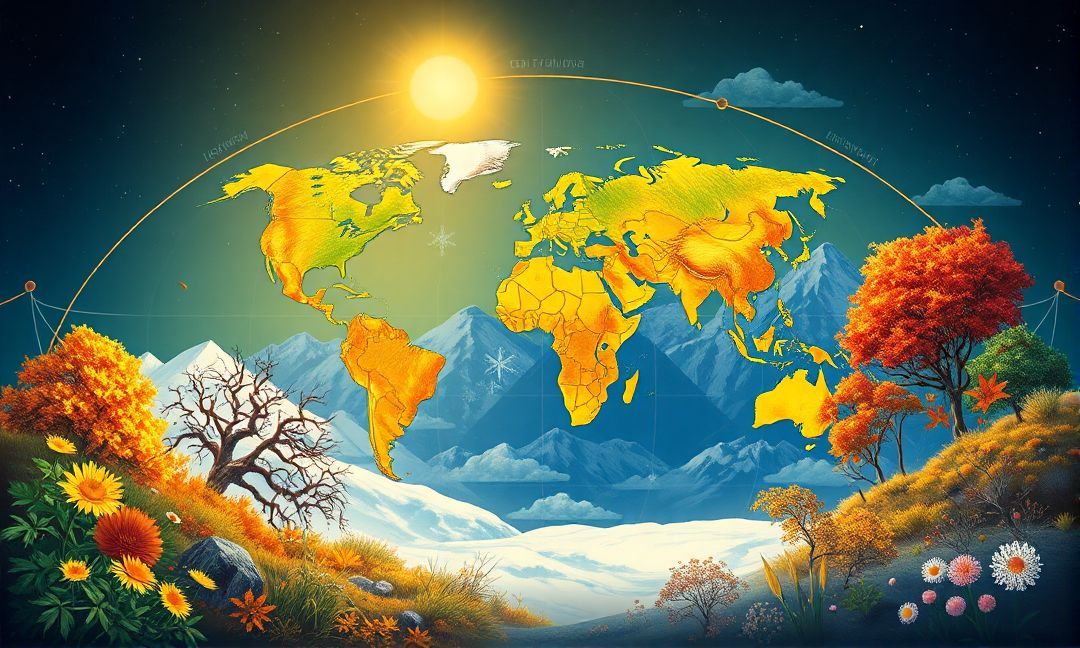 what causes temperature differences in seasons