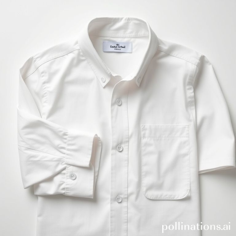 Kemeja putih sekolah bahan oxford