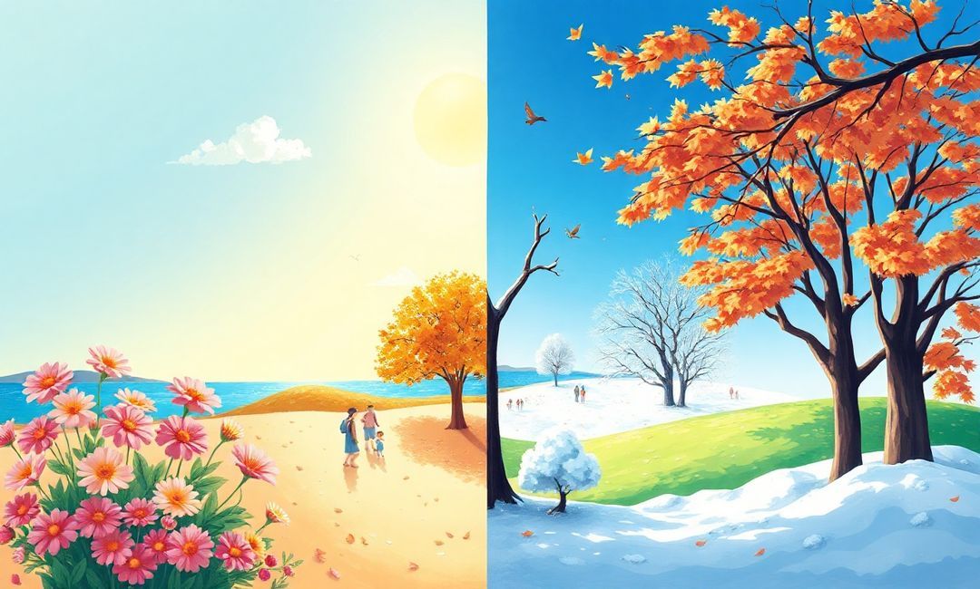 why do seasonal changes affect temperature