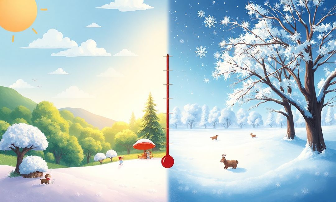 why does temperature change with seasons