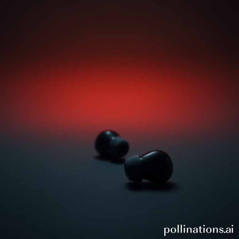 Sleek wireless earbuds.