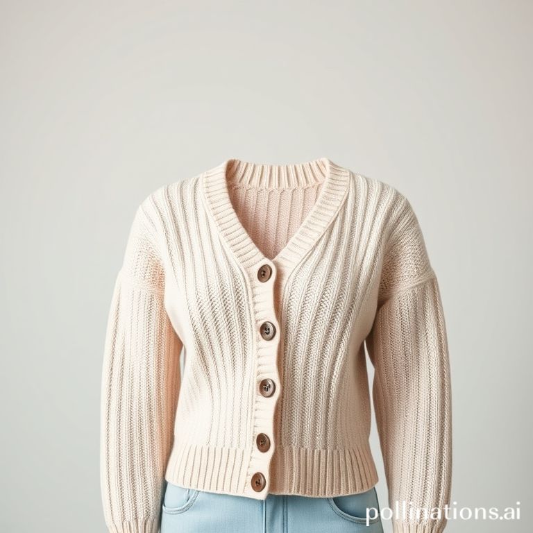 Cardigan rajut crop wanita