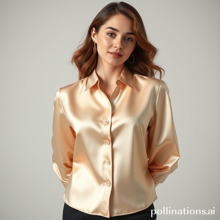Blouse satin elegan