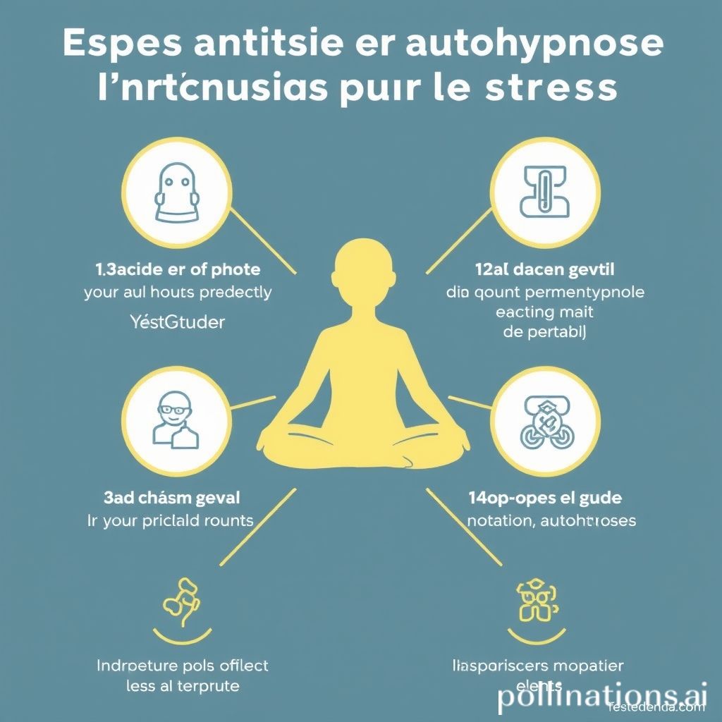 Étapes pour pratiquer l'autohypnose pour le stress.