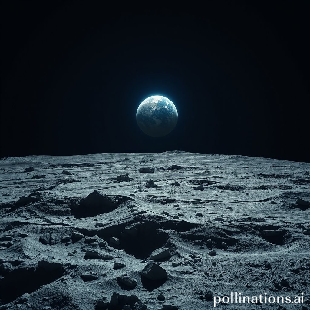 달에서 본 지구돋이(Earthrise) 장면 - 달과 지구의 연결