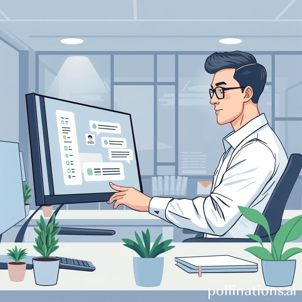 업무에서 ChatGPT를 활용하는 모습